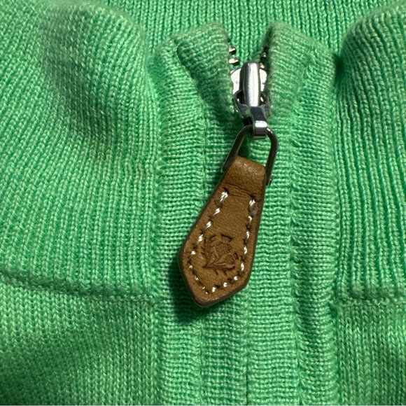Donald Ross Sleeveless Lime Green golf Quarter-Zip Sweater Vest L Weyhill  logo - Picture 3 of 10